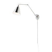 Maxim Lighting Library Large 1-Light Wall Sconce, Polished Nickel
