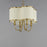 Maxim Lighting Clover 4-Light Chandelier, Satin Brass