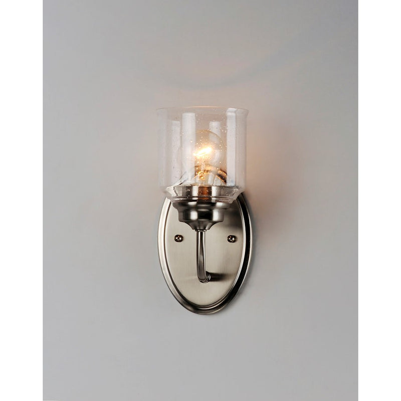 Maxim Lighting Acadia 1-Light Wall Sconce, Satin Nickel