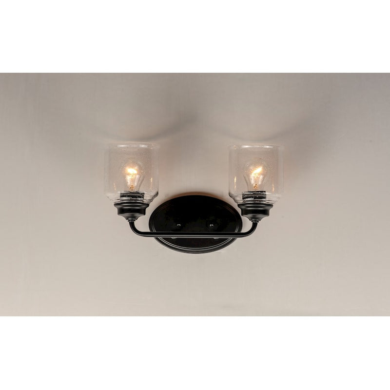 Maxim Lighting Acadia 2-Light Bath Vanity, Black