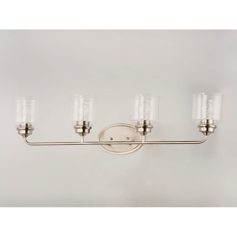 Maxim Lighting Acadia 4-Light Bath Vanity, Satin Nickel