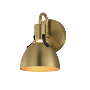 Maxim Lighting Dusk 1 Light 8.75" Bath Vanity, Satin Brass - 12341SBR