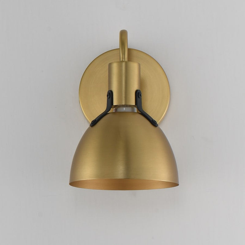 Maxim Lighting Dusk 1 Light 8.75" Bath Vanity, Satin Brass