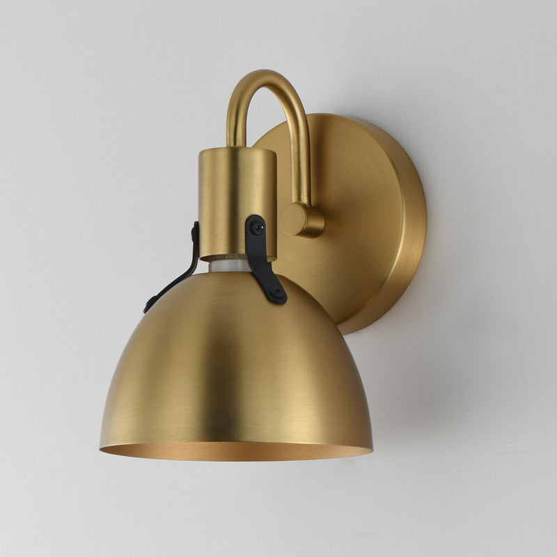 Maxim Lighting Dusk 1 Light 8.75" Bath Vanity, Satin Brass