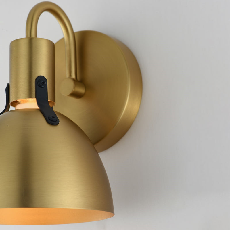 Maxim Lighting Dusk 1 Light 8.75" Bath Vanity, Satin Brass