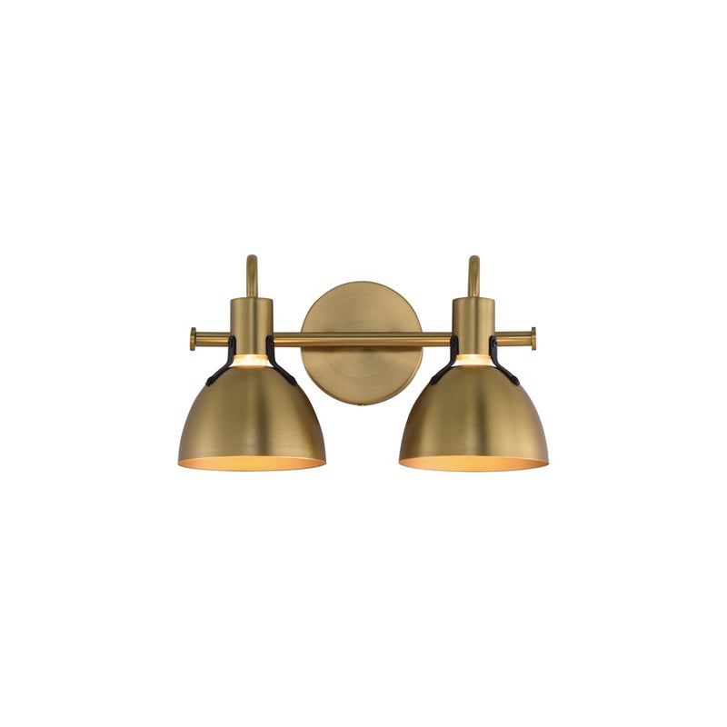 Maxim Lighting Dusk 2 Light 8.75" Bath Vanity, Satin Brass - 12342SBR