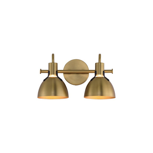 Maxim Lighting Dusk 2 Light 8.75" Bath Vanity, Satin Brass - 12342SBR