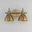 Maxim Lighting Dusk 2 Light 8.75" Bath Vanity, Satin Brass