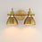 Maxim Lighting Dusk 2 Light 8.75" Bath Vanity, Satin Brass