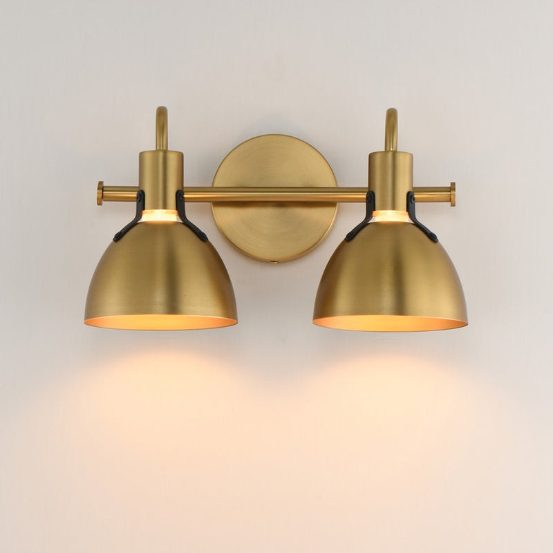 Maxim Lighting Dusk 2 Light 8.75" Bath Vanity, Satin Brass