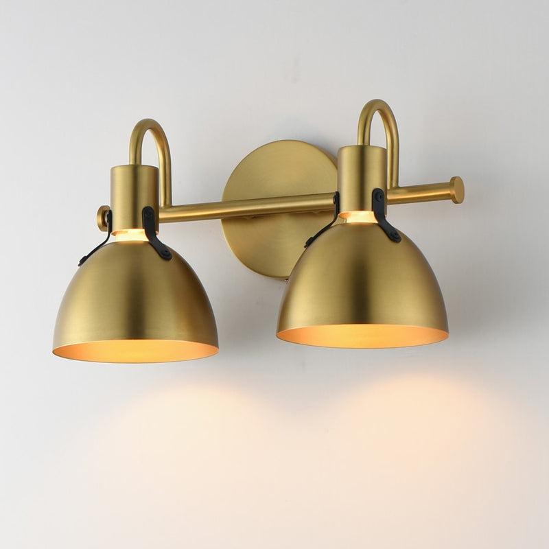 Maxim Lighting Dusk 2 Light 8.75" Bath Vanity, Satin Brass