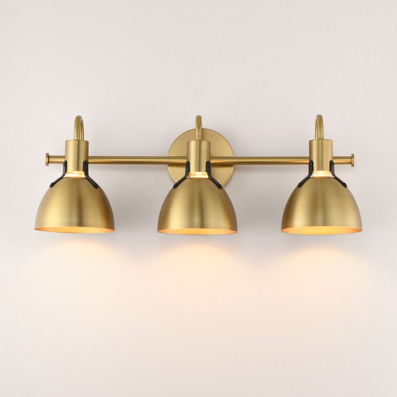 Maxim Lighting Dusk 3 Light 8.75" Bath Vanity, Satin Brass