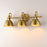 Maxim Lighting Dusk 3 Light 8.75" Bath Vanity, Satin Brass