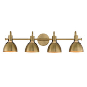Maxim Lighting Dusk 4 Light 8.75" Bath Vanity, Satin Brass - 12344SBR