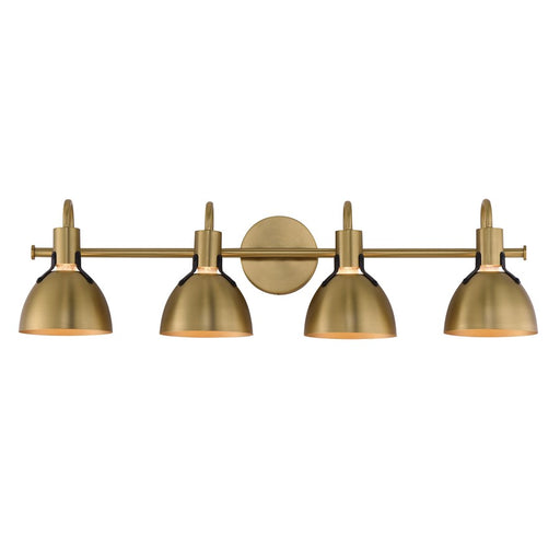 Maxim Lighting Dusk 4 Light 8.75" Bath Vanity, Satin Brass - 12344SBR