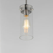 Maxim Lighting Pinn 1 Light Mini Pendant, Satin Nickel/Clear