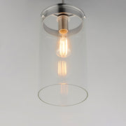 Maxim Lighting Pinn 1 Light Single Pendant, Satin Nickel/Clear