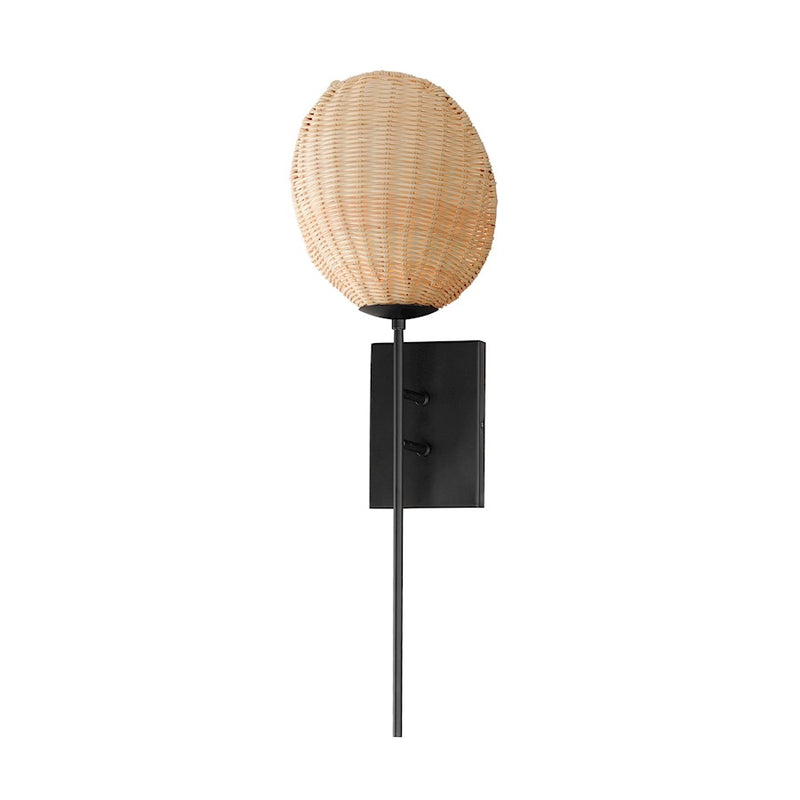 Maxim Lighting Maldives 1 Light Wall Sconce, Black