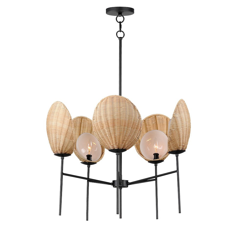 Maxim Lighting Maldives Chandelier, Black