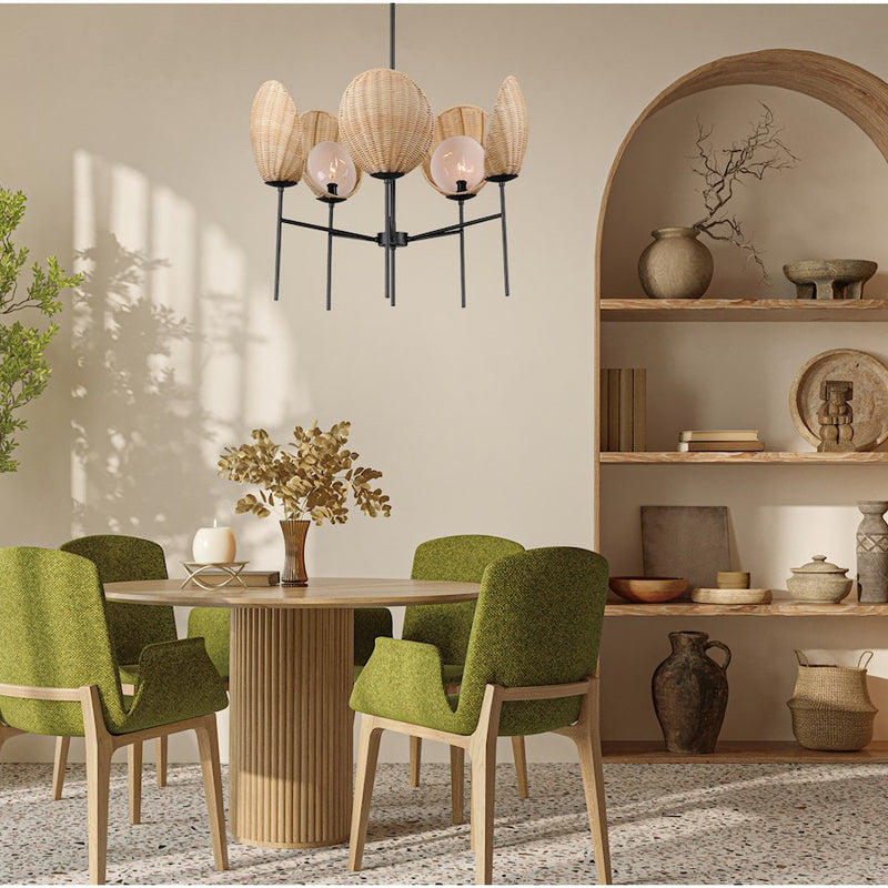 Maxim Lighting Maldives Chandelier, Black