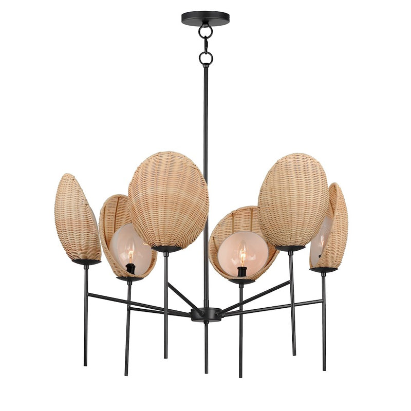 Maxim Lighting Maldives Chandelier, Black