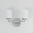 Maxim Lighting Durham 2 Light 9.25" Wall Sconce, Satin Nickel/White