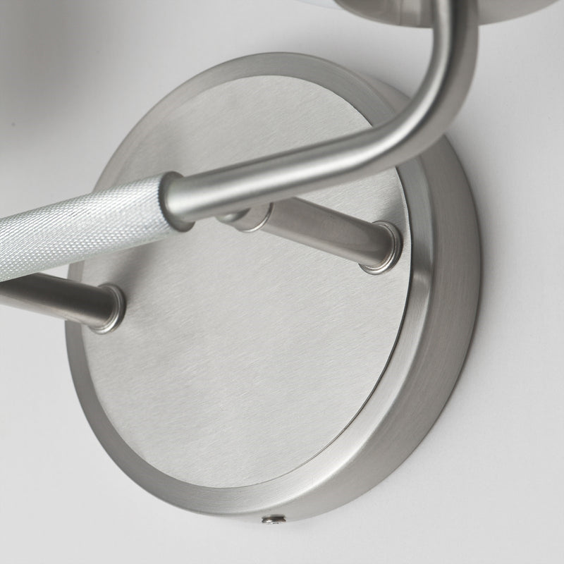 Maxim Lighting Durham 2 Light 9.25" Wall Sconce, Satin Nickel/White
