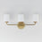 Maxim Lighting Durham 3 Light Bath Vanity, Natural Aged Brass/White
