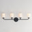 Maxim Lighting Durham 4 Light Bath Vanity, Black/White