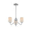 Maxim Lighting Durham 3 Light Mini Chandelier, Polished Chrome/White - 12695WTPC