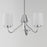Maxim Lighting Durham 3 Light Mini Chandelier, Polished Chrome/White