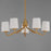 Maxim Lighting Durham 5Lt Single-Tier Chandelier, Aged Brass/White