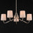 Maxim Lighting Durham 5Lt 8" Single-Tier Chandelier, Nickel/White