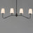 Maxim Lighting Durham 4 Light Linear Pendant, Black/White