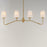 Maxim Lighting Durham 4 Light Linear Pendant, Aged Brass/White