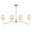Maxim Lighting Durham 4 Light Linear Pendant, Polished Chrome/White - 12697WTPC