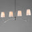 Maxim Lighting Durham 4 Light Linear Pendant, Polished Chrome/White