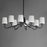 Maxim Lighting Durham 8 Light Chandelier, Black/White