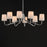 Maxim Lighting Durham 8 Light Chandelier, Polished Chrome/White