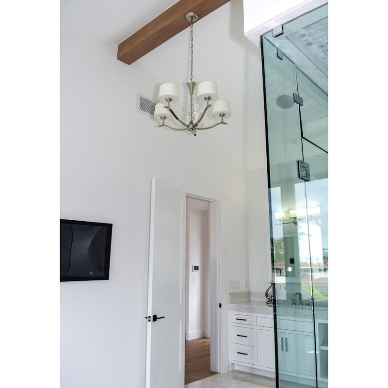 Maxim Lighting Rondo 5-Light Chandelier Polished Nickel