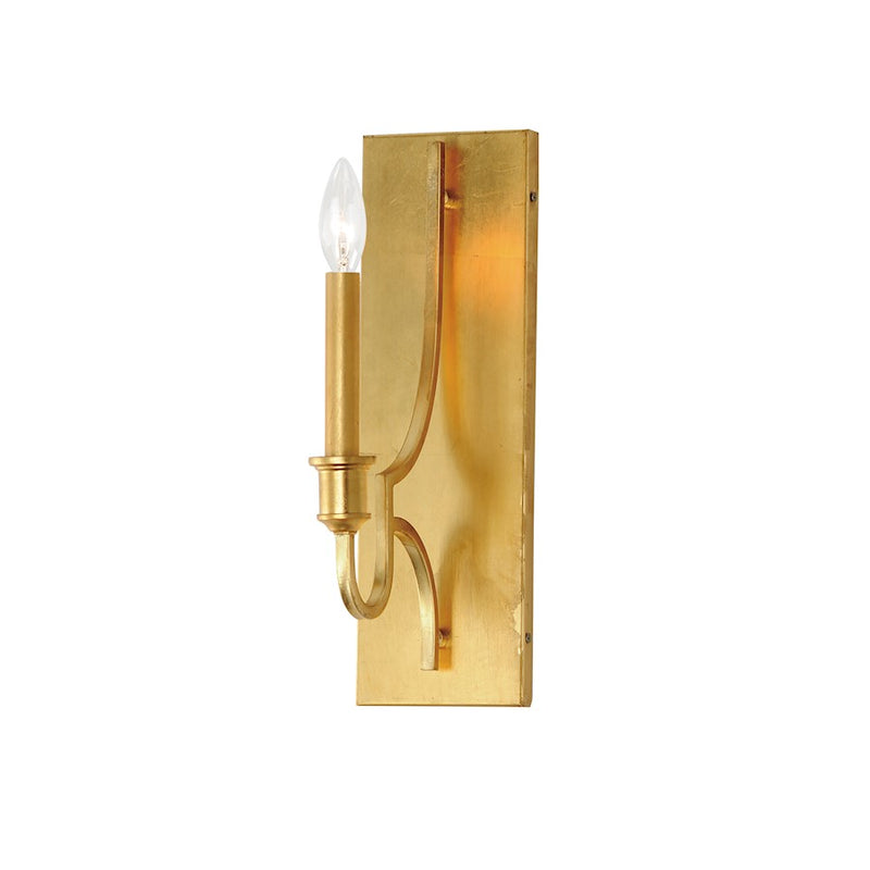 Maxim Lighting Normandy Wall Sconce, Gold Leaf