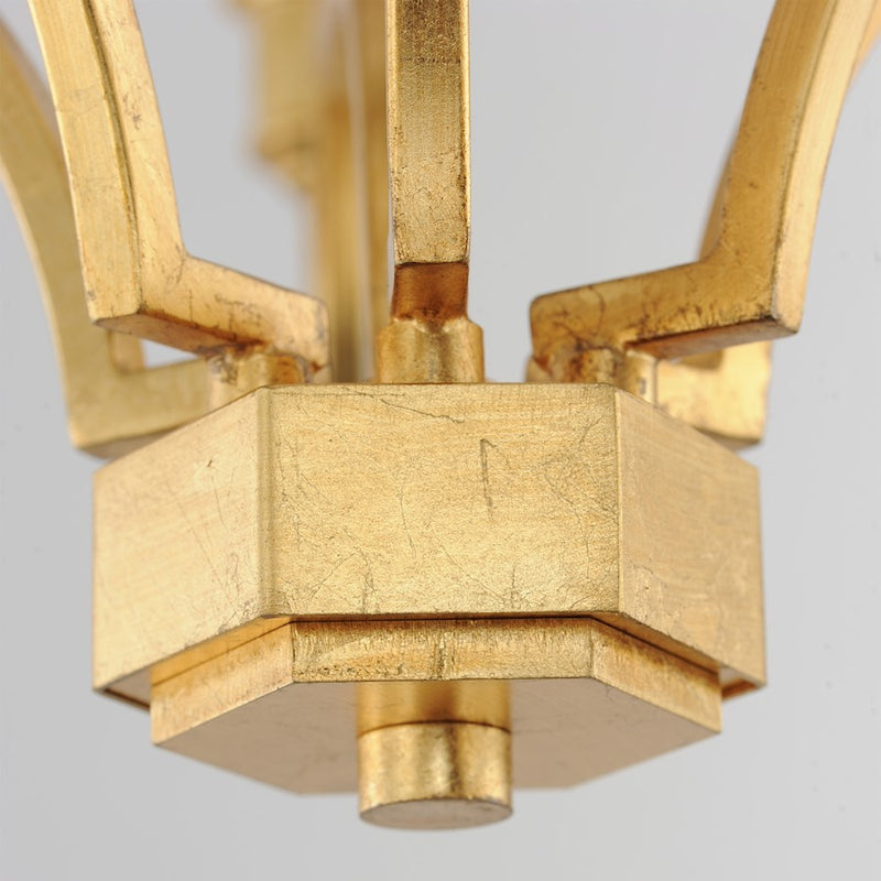 Maxim Lighting Normandy Chandelier, Gold Leaf