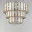 Maxim Lighting Miramar 7 Light Chandelier, Capiz/Natural Aged Brass