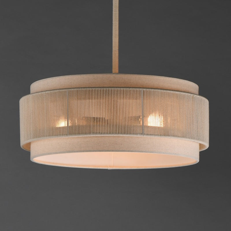 Maxim Lighting Seacliff 3 Light Single Pendant, Natural Aged Brass