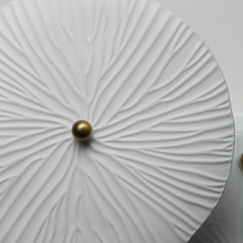 Maxim Lighting Isla 1Lt 13" Wall Sconce, Natural Aged Brass/White
