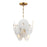 Maxim Lighting Isla 1Lt 13.25" Single Pendant, Aged Brass/White - 12821WTNAB