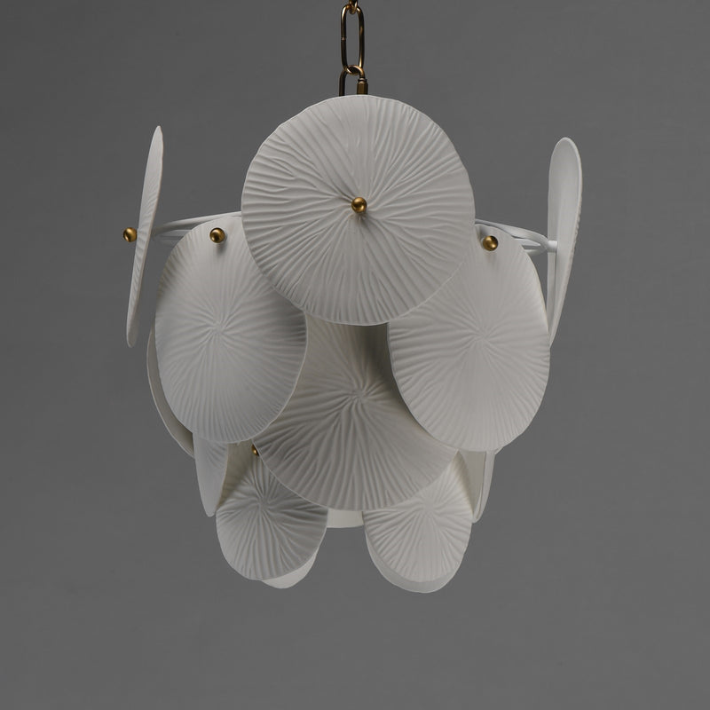Maxim Lighting Isla 1Lt 13.25" Single Pendant, Aged Brass/White