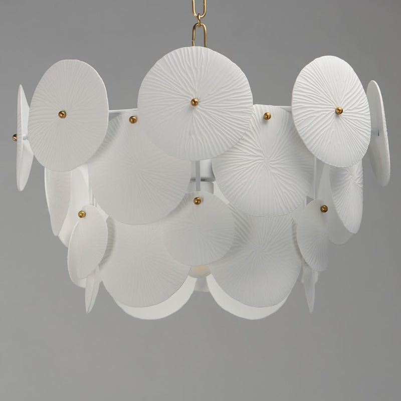 Maxim Lighting Isla 4 Light Mini Chandelier, Aged Brass/White