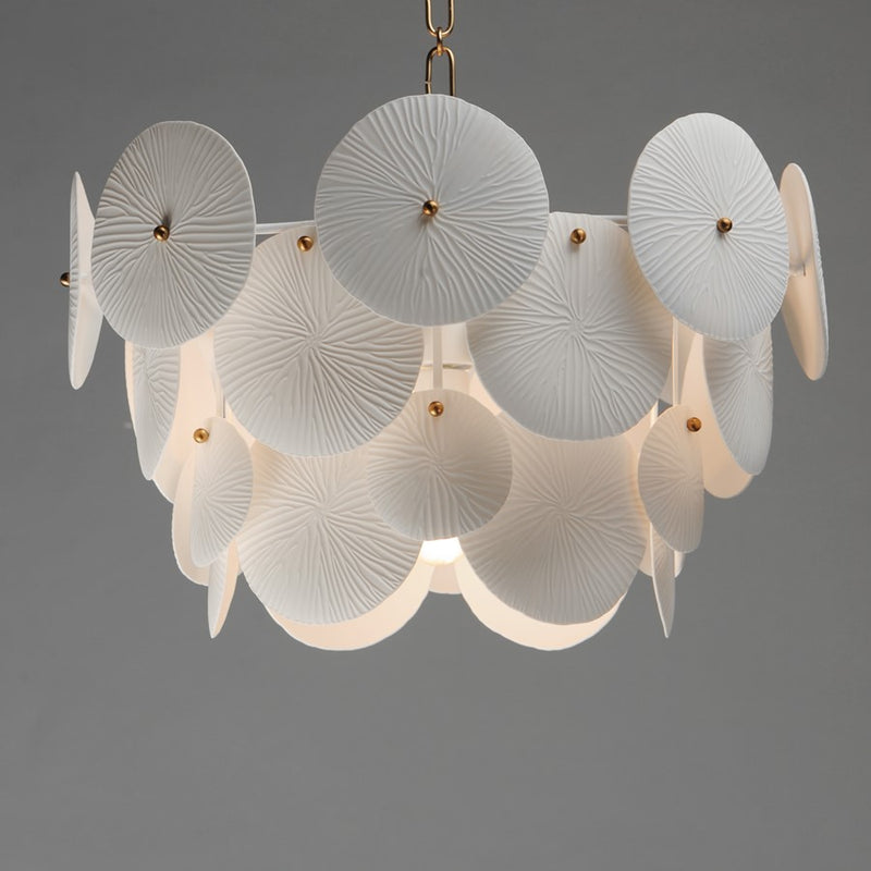 Maxim Lighting Isla 4 Light Mini Chandelier, Aged Brass/White