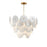 Maxim Lighting Isla 5 Light Chandelier, Natural Aged Brass/White - 12825WTNAB